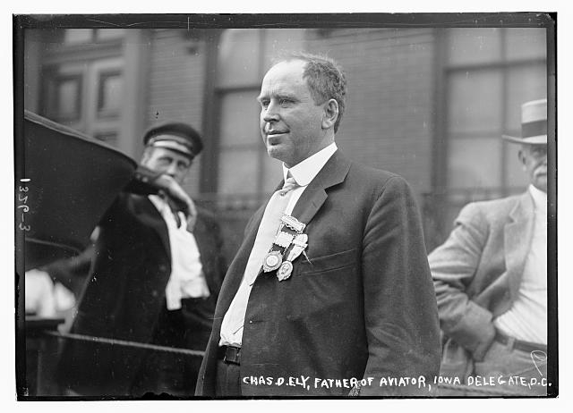 Chas. D. Ely, father of aviator, Iowa delegate