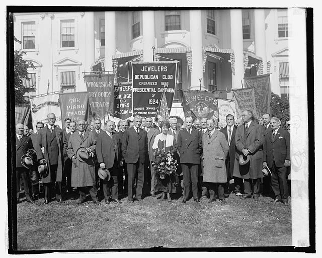 Pres. & Mrs. Coolidge with New York Business Men's...