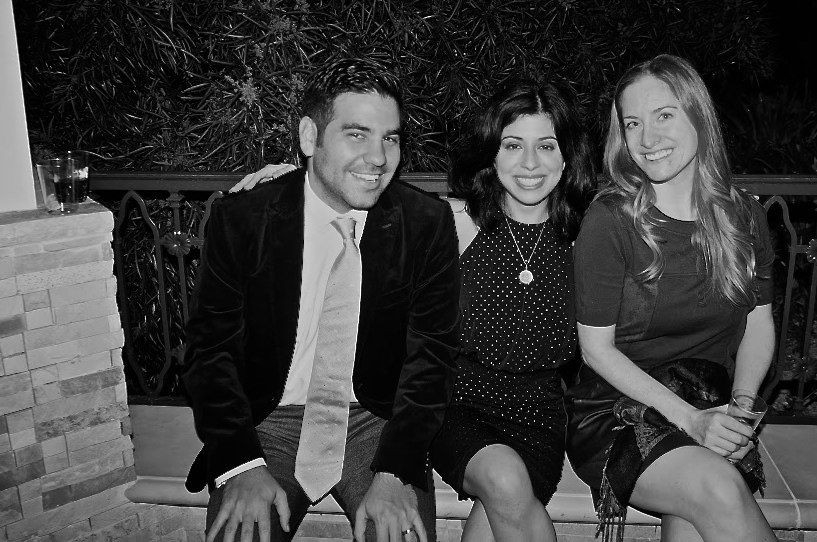 Ali, Anita and Christine, Ali's wife.