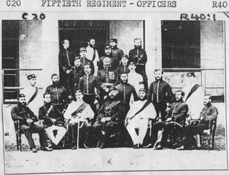 Officers of the 50th Regiment Trincomalee, Ceylon