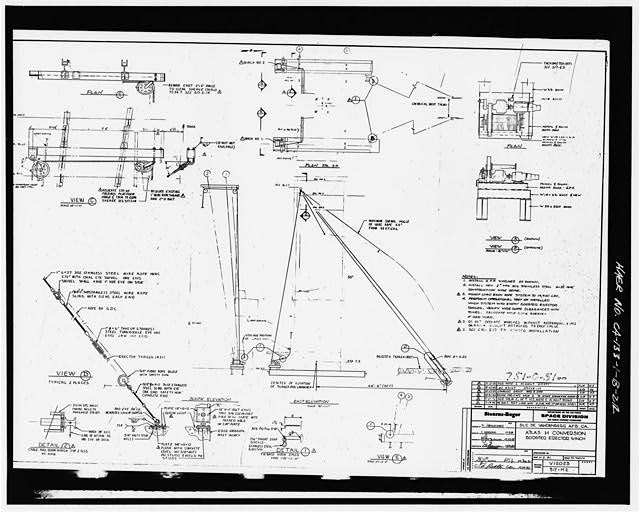 212. Photocopy of drawing (1981 mechanical drawing by...