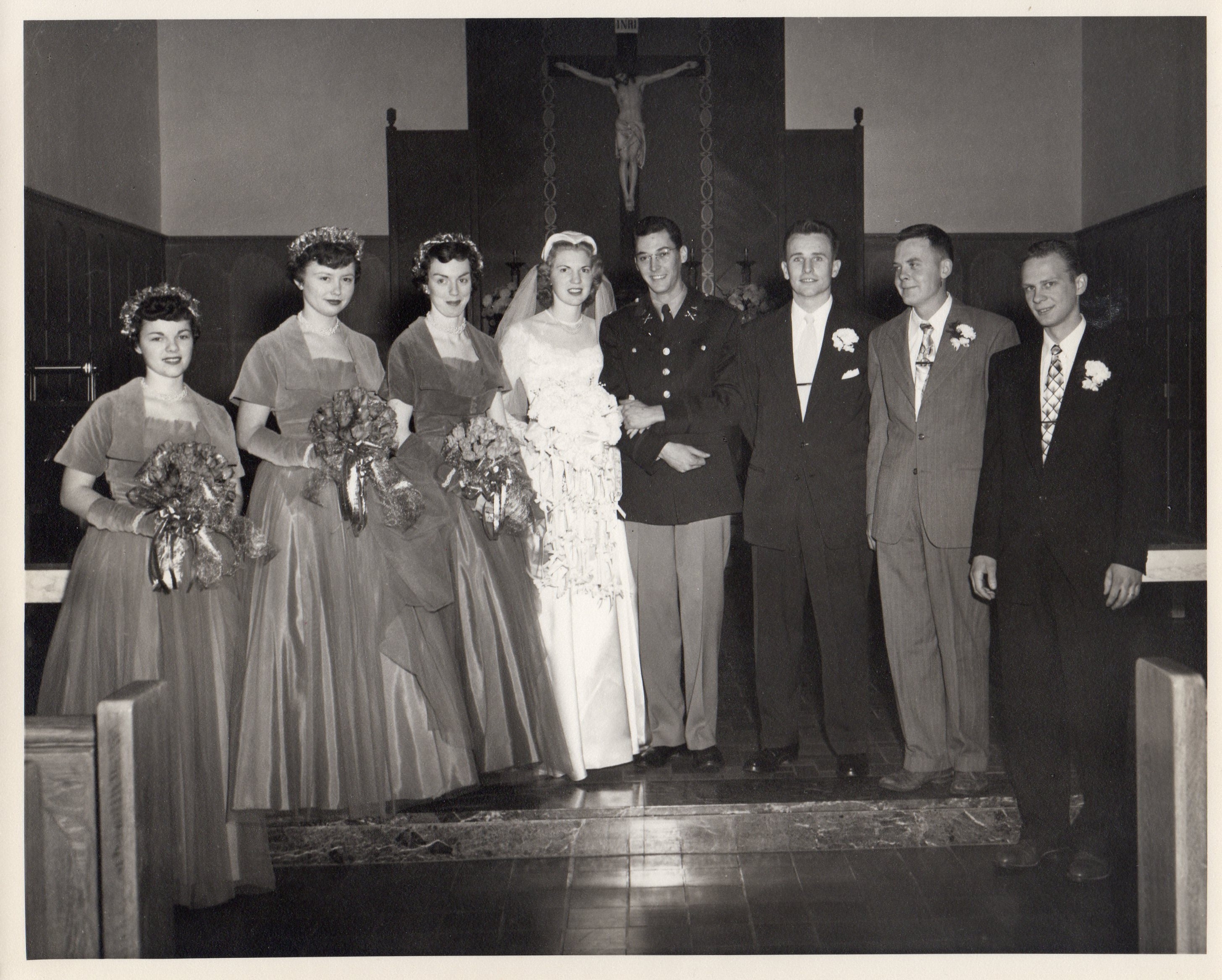 Betty (Beran) Miller  Wedding NE 1952