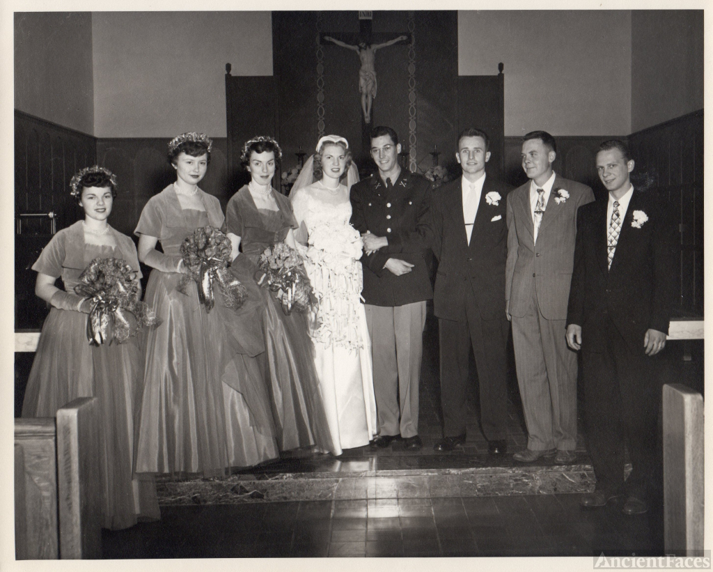 Betty (Beran) Miller Wedding NE 1952