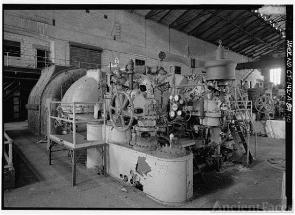 40. VIEW OF TURBINE HALL LOOKING SOUTHWEST AT...