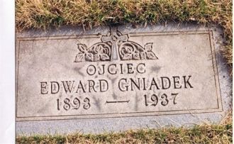 Ojciec Edward Gniadek Grave Marker, IL