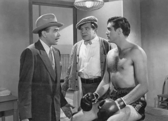 Steve Cochran and Lionel Stander with Walter Abel.
