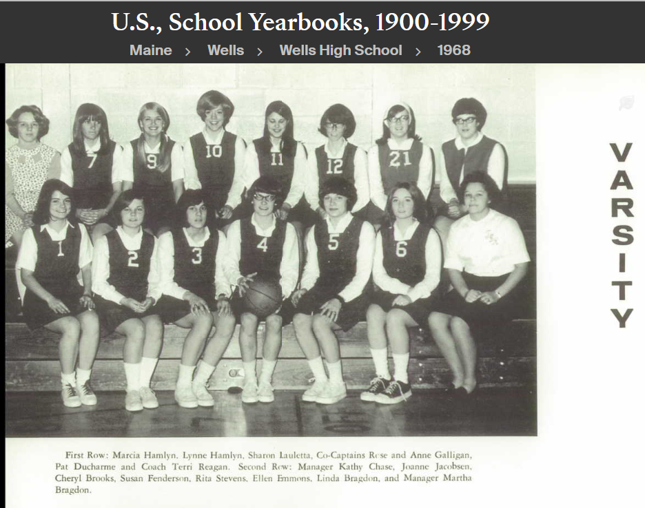 Terri Jean Daly-Regan--U.S., School Yearbooks, 1900-1999(1968)Teacher phys. Ed. b