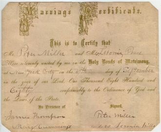 Peter and Leronia marriage cert.