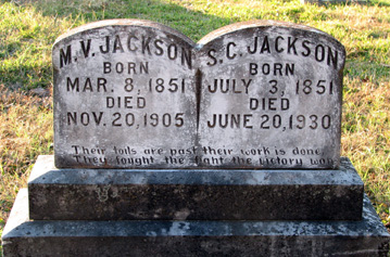 Martin and Susannah (Goodner) Jackson gravesite