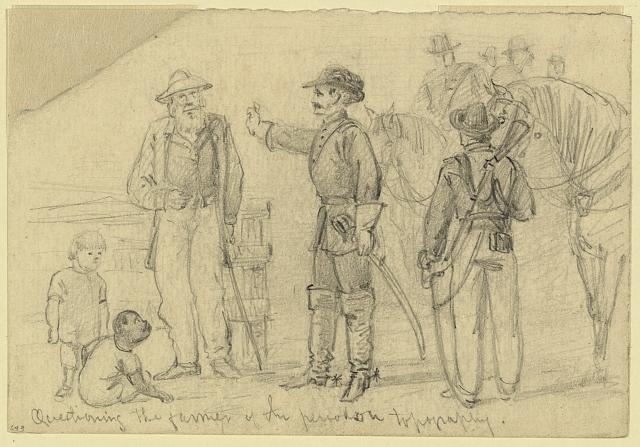 Questioning the farmer of the period on topography