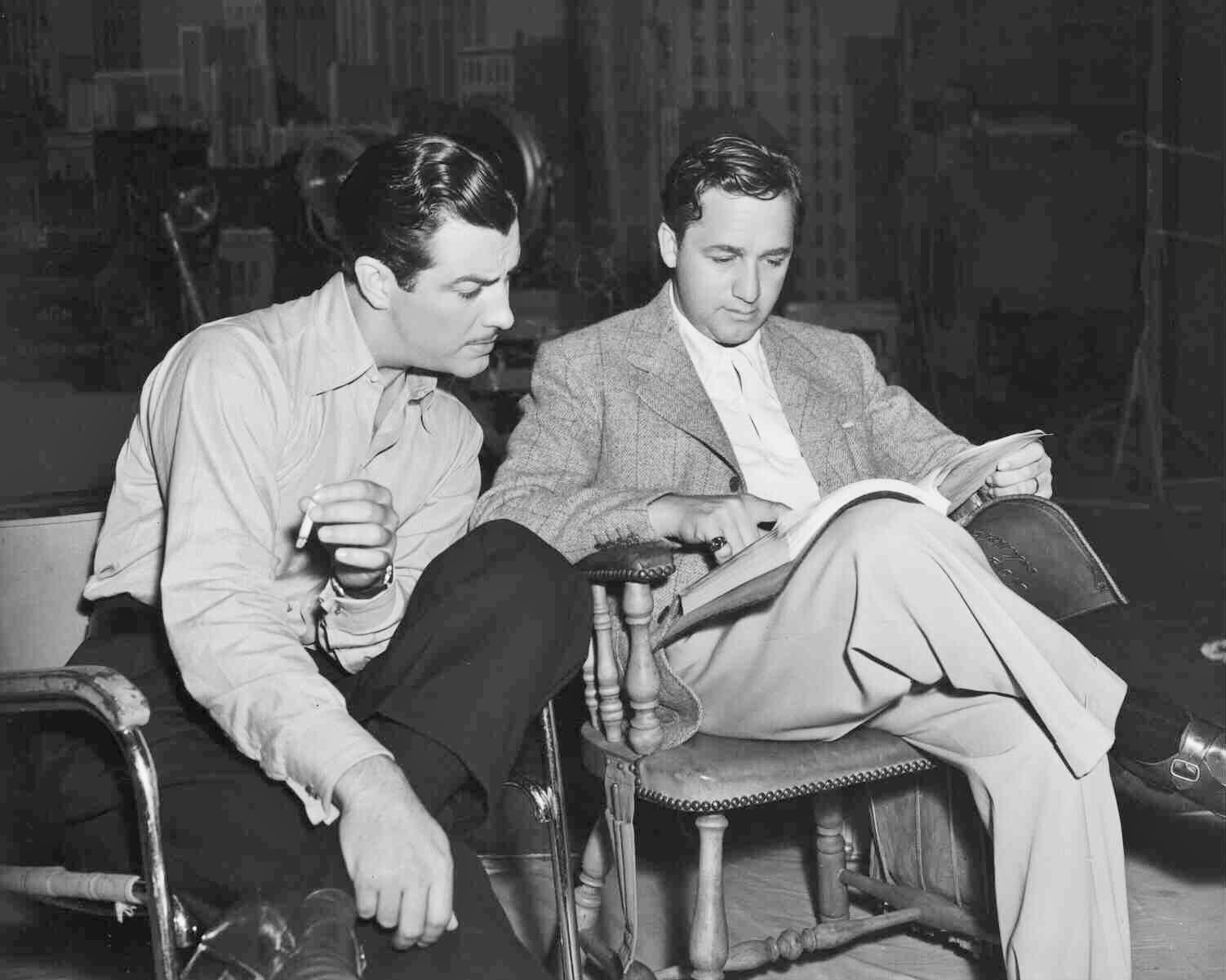 Mervyn LeRoy and Robert Taylor