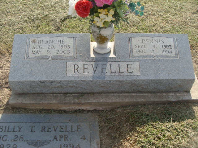 Dennis & Blanche Revelle's Tombstone