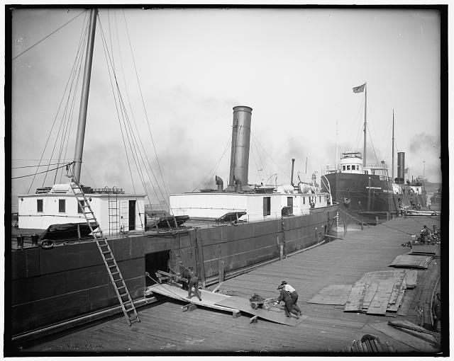 [Freighters Chili & Wm. Castle Rhodes, Cleveland, Ohio]