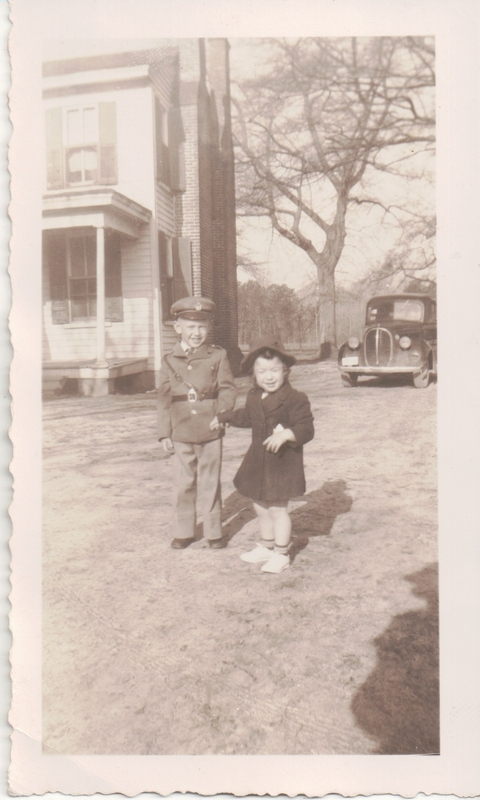 Carroll and Nancy (bro & sis) on Mince Farm, Hickory, Norfolk County, VA