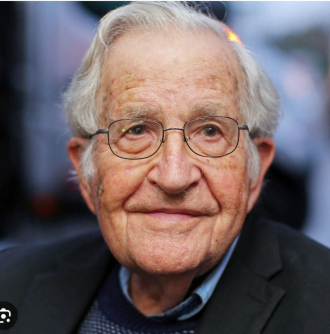 A photo of Noam Chomsky