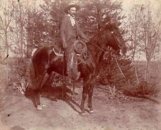 Henry "Fred" Fowler on Horse