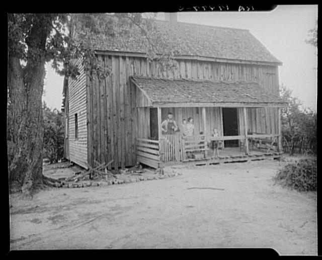 Tenant family with six children who are rural...