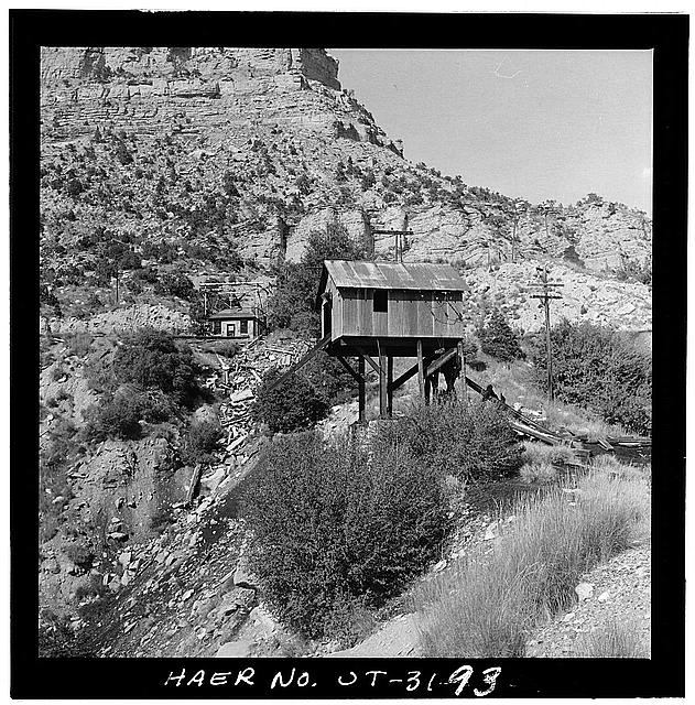93. EAST ELEVATION OF AERIAL TIPPLE, SHOWING COLLAPSED...