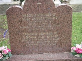 Grave headstone of Selby and Flo Spurling, Karrakatta Cemetery, W.A. 2004