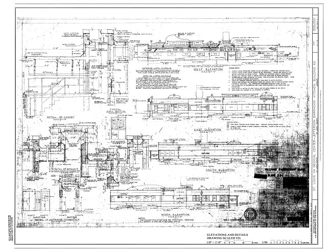 Elevations and Details - U.S. Veterans Hospital,...