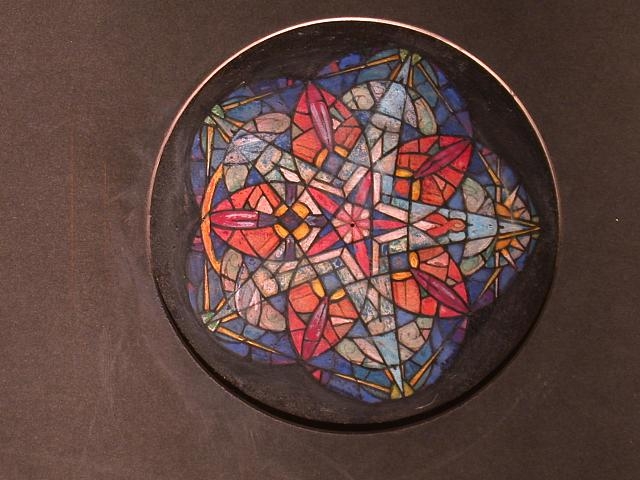 [Design drawing for stained glass Rose window]