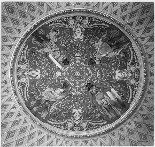 Ceiling mural in the Thomas Jefferson Building