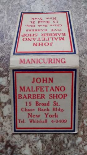 John Malfetano, barber