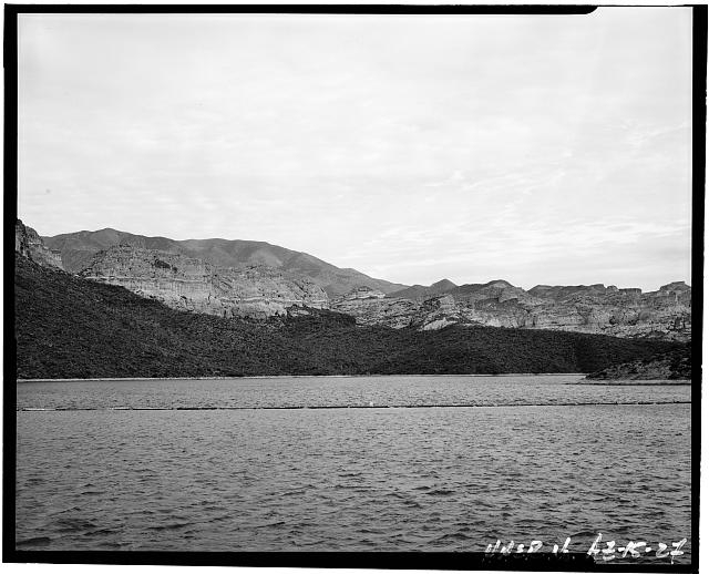 27. VIEW OF HORSE MESA RESERVOIR OR APACHE LAKE - Horse...