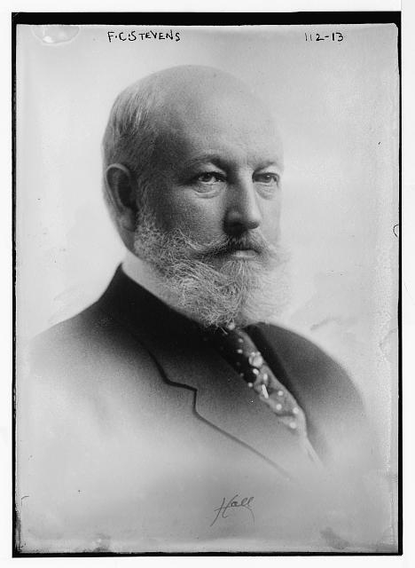 F.C. Stevens, portrait bust, photograph by Hall / Hall