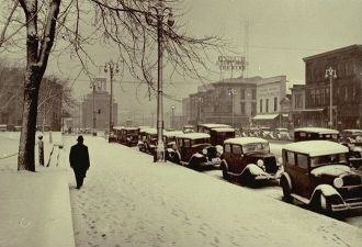 Snow in Hamilton, Ohio, 1938