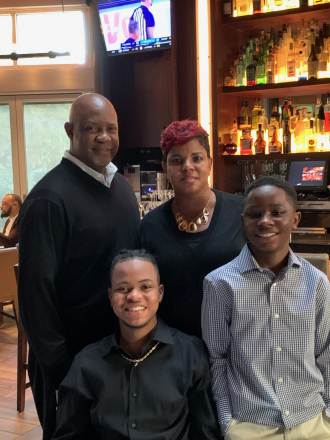 Earvin off spring . SAKORA children Jeremiah and Isiah with Dex and Shanetia