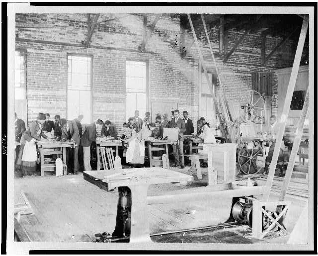 [Manual training shop at Claflin University, Orangeburg,...