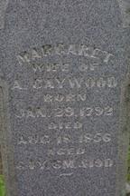 Gravestone of Margaret "Peggy" Foster Caywood