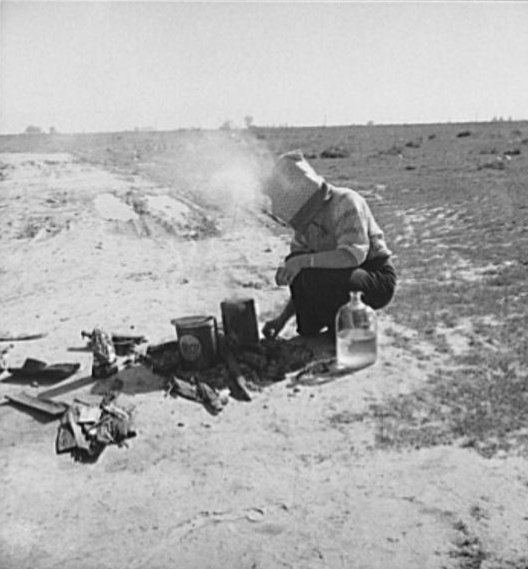 Along a California highway, a dust bowl refugee bound for...