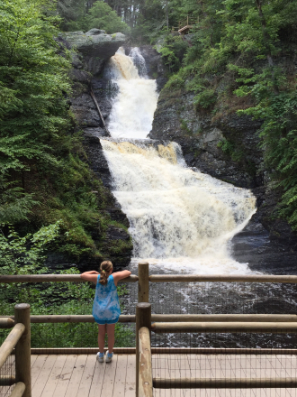 Amelia at Raymondskill Falls