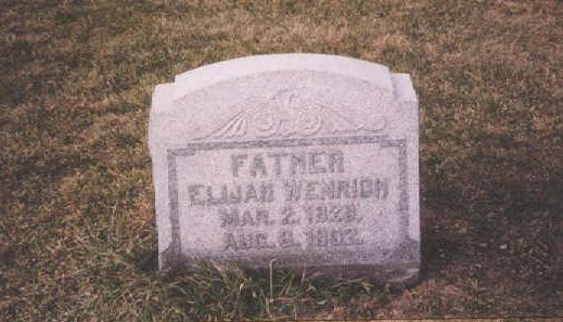 Headstone of Elijah Wenrich