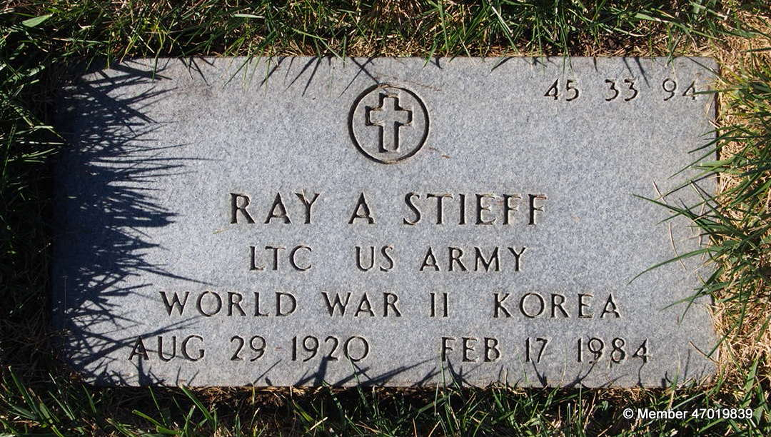Ray A Stieff Gravesite