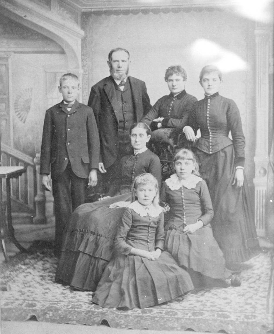 John and Sophia (Warner) Holtz Family Portrait ca 1885