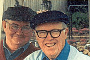 Blow up of golfers Bud List and Fred Halkett