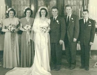 Ruth Sloan & Fred Wahl Wedding Day