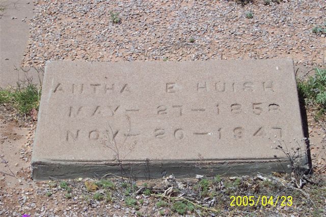 Antha E. Huish of Headstone