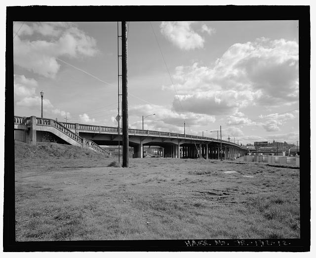 Perspective view of the viaduct, view looking south -...