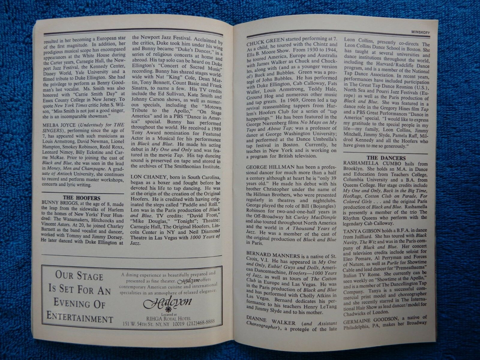 Playbill Credit.