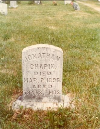Jonathan Chapin gravestone