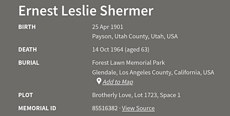 Ernest Leslie Shermer