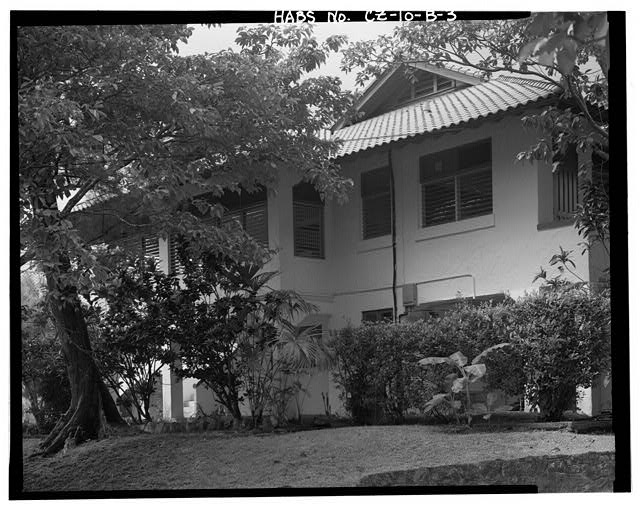View of southeast side and vegetation, facing west. -...