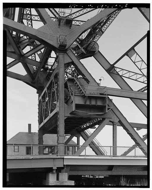17. General view of machine house in tower at south end...