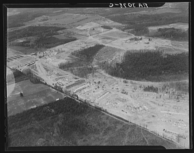 View of Greenbelt, Maryland, taken from Goodyear blimp