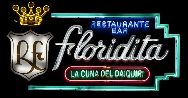 Neon sign from the Floridita Bar, Havana, Cuba