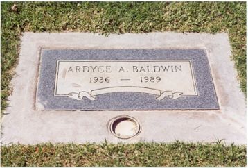 Ardyce Baldwin Headstone